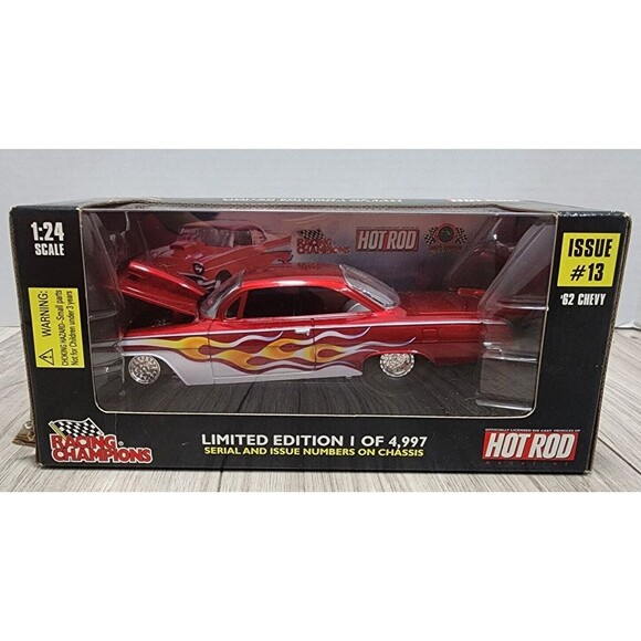 Vintage NOS 62 Chevy Racing Champions Limited 1/4997 Hot Rod Magazine Issue 13